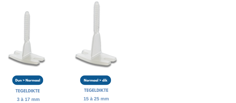 DIKKE EN DUNNE TEGELS 