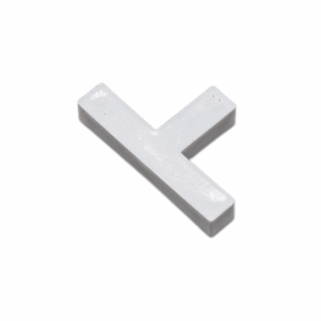 Product image of 3 mm T-shaped tile spacer (image)
