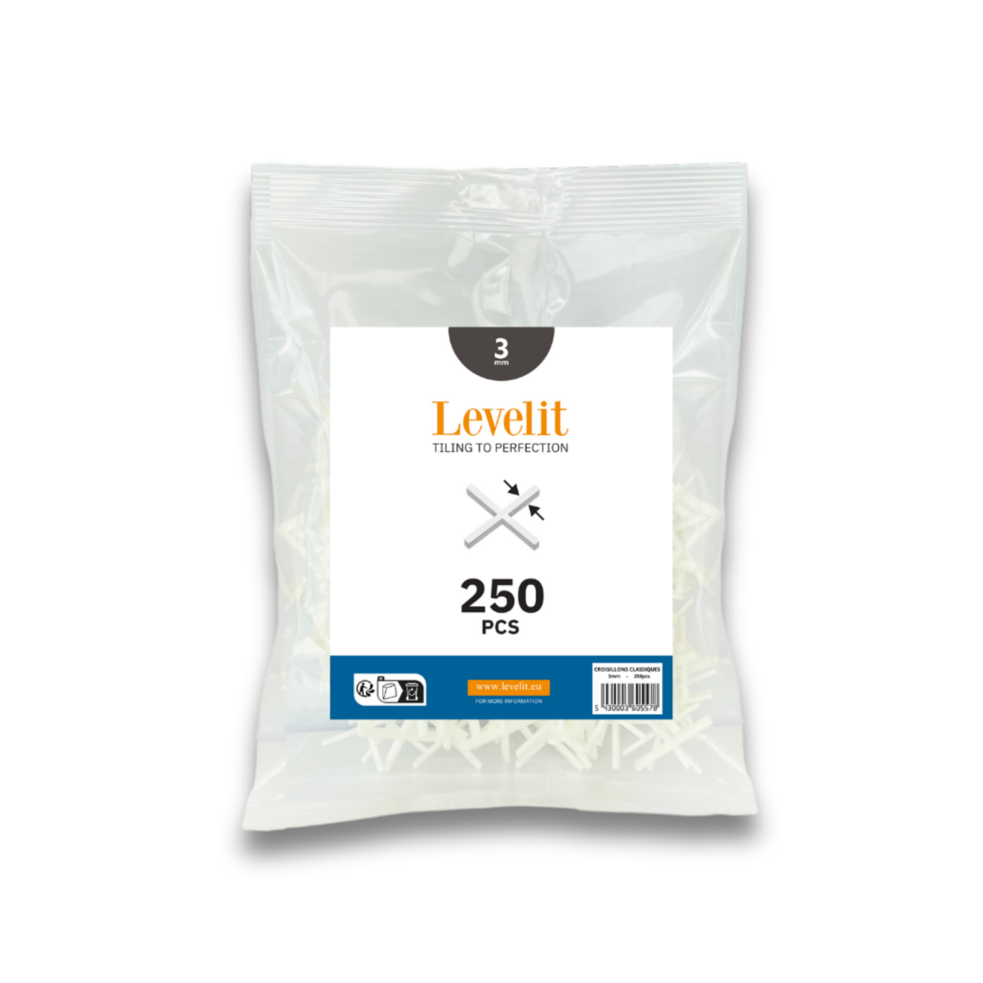 Classic tile spacers (250 pieces)