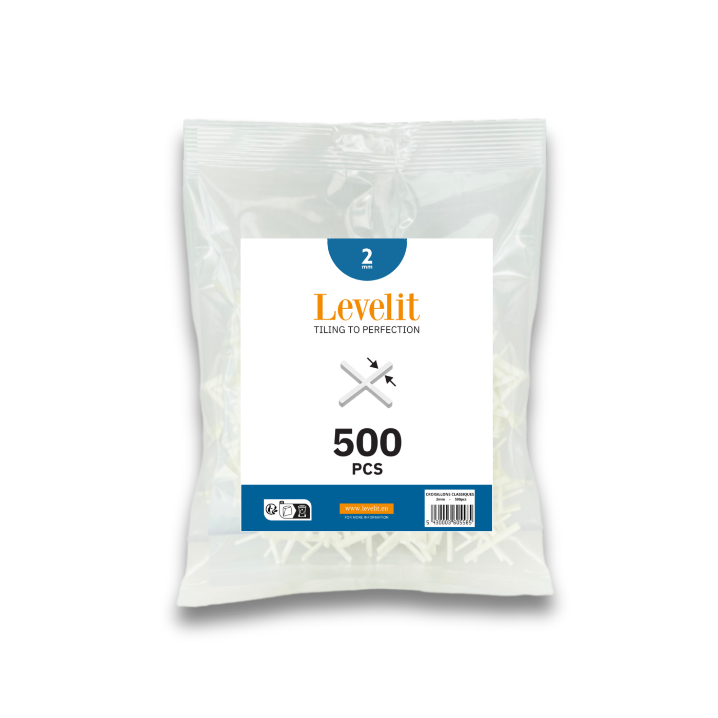 Classic tile spacers (500 pieces)