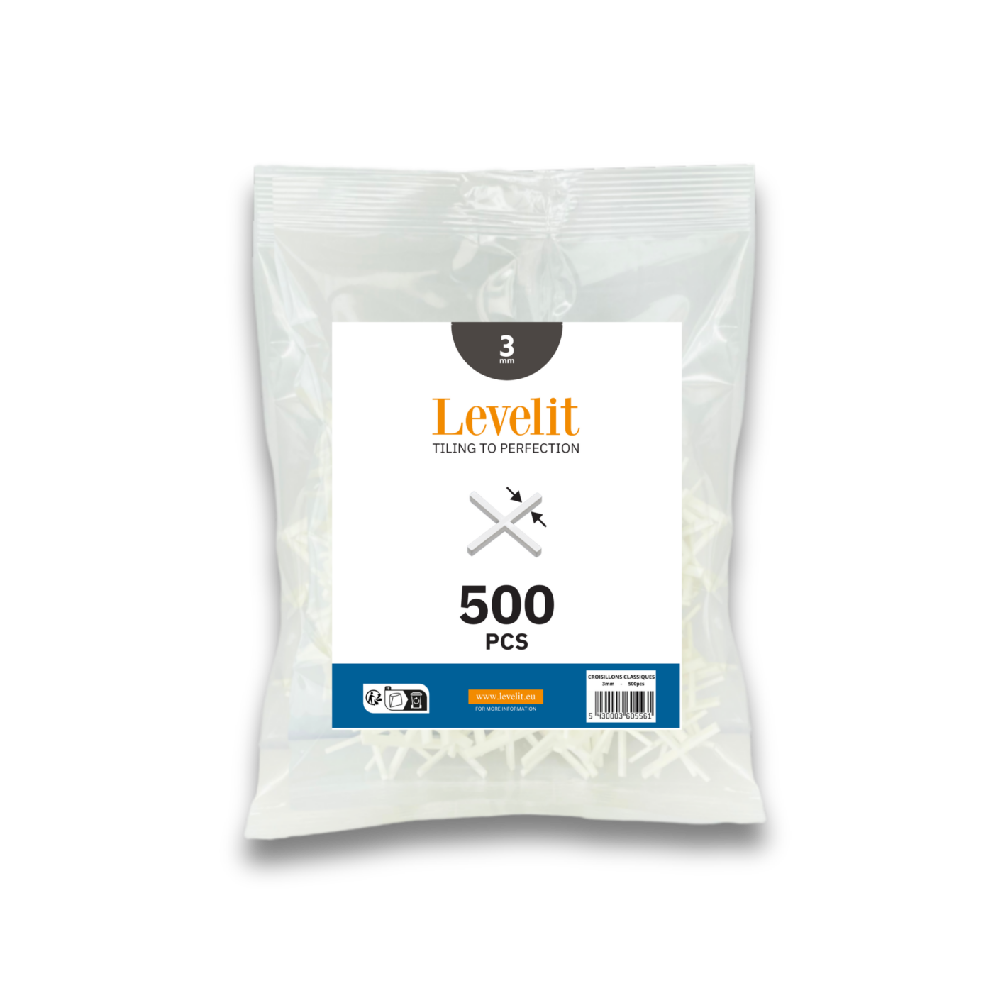 Classic tile spacers (500 pieces)