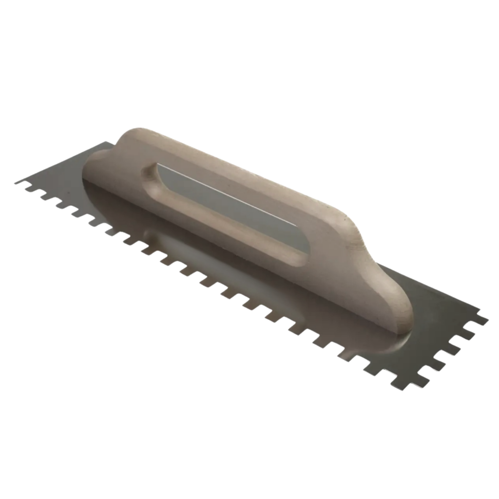 Levelit 480 mm long notched trowel for large-format tiles.